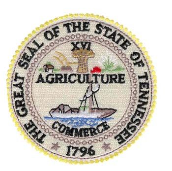 Tennessee State Seal 3 Inch Patch