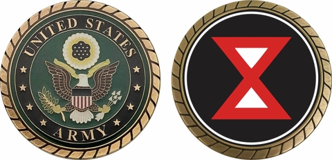 Tenth U.S. Army Patch Challenge Coin
