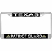 Texas Patriot Guard Automobile License Plate Frame
