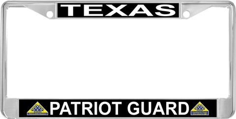 Texas Patriot Guard Automobile License Plate Frame