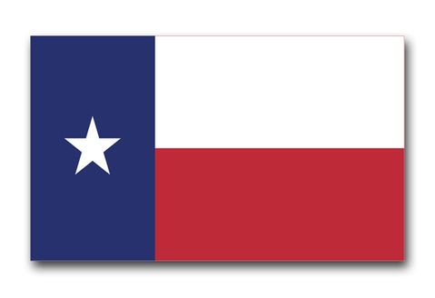 Texas State Flag Vinyl Transfer Decal