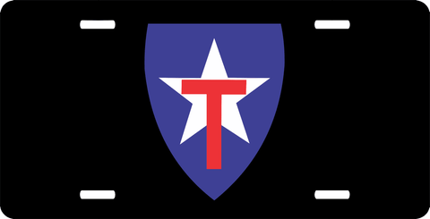 Texas State Guard License Plate