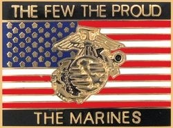 THE FEW THE PROUD THE MARINES' LAPEL PIN