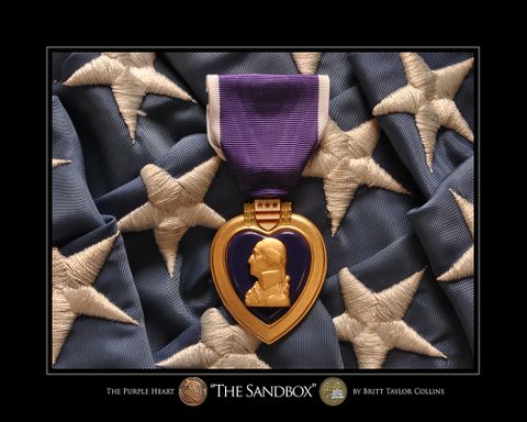 "The Sandbox" Purple Heart for Afghanistan War