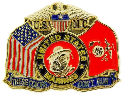 These Colors Don't Run Lapel Pin