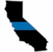 Thin Blue Line California State Decal