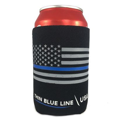 Thin Blue Line Can Koozie