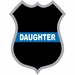 Thin Blue Line Daughter Police Badge Decal