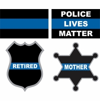 Thin Blue Line Decals Thumbnail Illustration