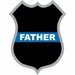 Thin Blue Line Father Police Badge Decal