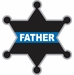 Thin Blue Line Father Sheriff Badge Decal