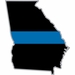 Thin Blue Line Georgia State Decal