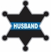 Thin Blue Line Husband Sheriff Badge Decal