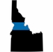 Thin Blue Line Idaho State Decal