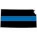 Thin Blue Line Kansas State Decal