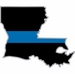 Thin Blue Line Louisiana State Decal