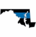 Thin Blue Line Maryland State Decal