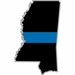 Thin Blue Line Mississippi State Decal