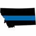 Thin Blue Line Montana State Decal
