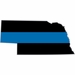 Thin Blue Line Nebraska State Decal