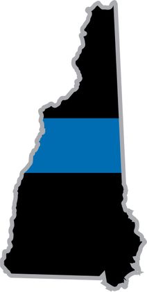Thin Blue Line New Hampshire State Decal