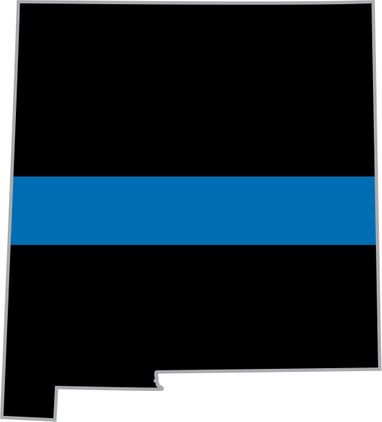 Thin Blue Line New Mexico State Decal