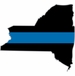 Thin Blue Line New York State Decal