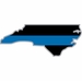 Thin Blue Line North Carolina State Decal
