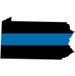 Thin Blue Line Pennsylvania State Decal