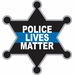 Thin Blue Line Police Lives Matter Sheriff Badge Decal