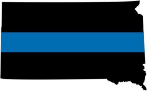 Thin Blue Line South Dakota State Decal