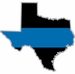Thin Blue Line Texas State Decal