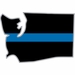 Thin Blue Line Washington State Decal