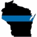 Thin Blue Line Wisconsin State Decal
