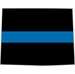 Thin Blue Line Wyoming State Decal