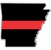 Thin Red Line Arkansas Firefighter Decal