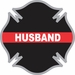 Thin Red Line Husband Firefighter Cross Decal