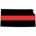Thin Red Line Kansas Firefighter Decal