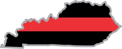 Thin Red Line Kentucky Firefighter Decal