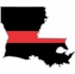 Thin Red Line Louisiana Firefighter Decal