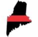 Thin Red Line Maine Firefighter Decal