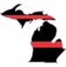 Thin Red Line Michigan Firefighter Decal
