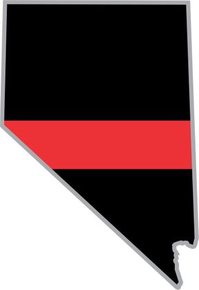 Thin Red Line Nevada Firefighter Decal
