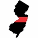 Thin Red Line New Jersey Firefighter Decal