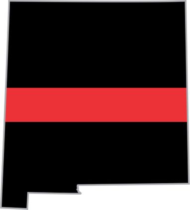 Thin Red Line New Mexico Firefighter Decal