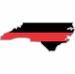 Thin Red Line North Carolina Firefighter Decal