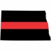Thin Red Line North Dakota Firefighter Decal