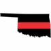 Thin Red Line Oklahoma Firefighter Decal