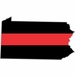 Thin Red Line Pennsylvania Firefighter Decal