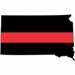 Thin Red Line South Dakota Firefighter Decal